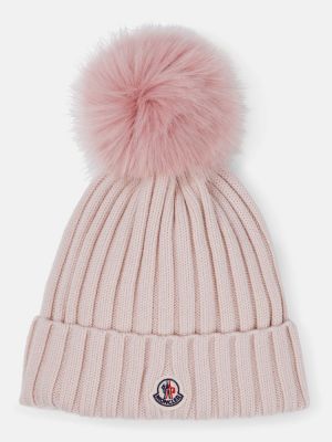 Woll mütze Moncler pink