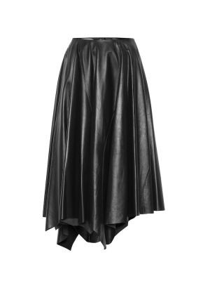 Kožená sukně Marni černé