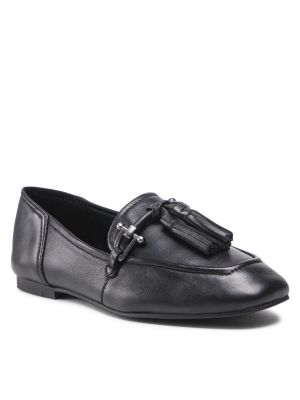 Loafers en cuir Clarks noir