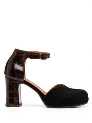Pantofi cu toc cu imagine cu model leopard Chie Mihara