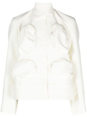 Chemise en coton avec poches Melitta Baumeister blanc