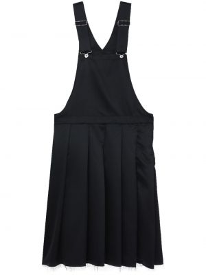 Plisované midi šaty Black Comme Des Garçons čierna