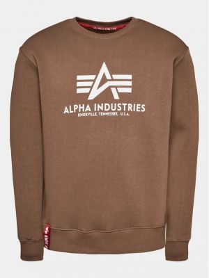 Béžová fleecová mikina Alpha Industries