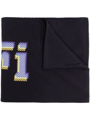 Fular tricotate cu imagine Ferrari negru