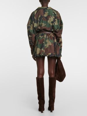Mini robe à imprimé à imprimé camouflage Norma Kamali