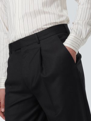 Pantalones de lana Zegna negro