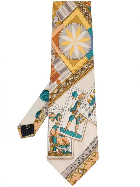 Шелковый галстук с принтом Salvatore Ferragamo Pre-owned