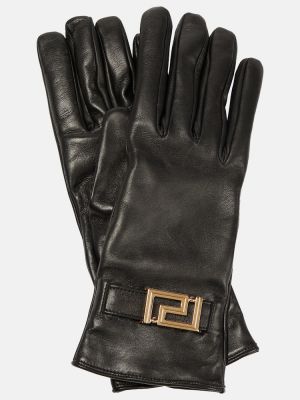 Rękawiczki skórzane Versace