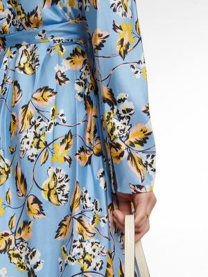 Květinové hedvábné midi šaty Diane Von Furstenberg