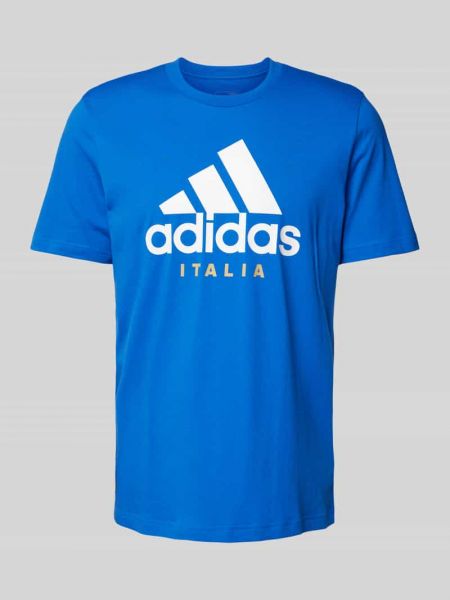 Koszulka z nadrukiem Adidas Sportswear niebieska
