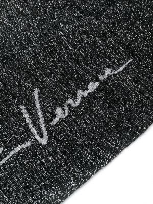 Calcetines con bordado Versace negro