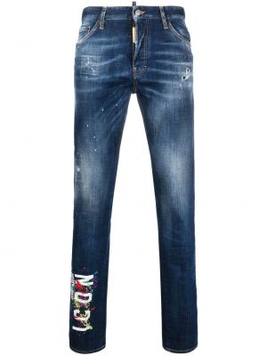 Jeans med normal passform Dsquared2 blå