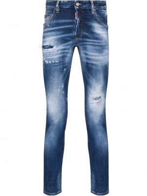 Skinny fit-jeans Dsquared2 blå