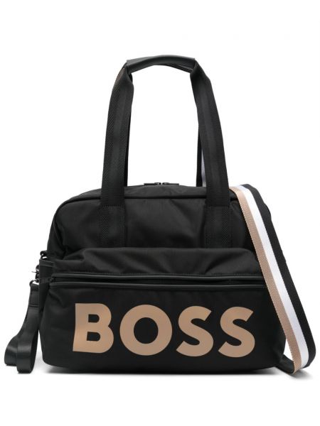 Baskılı çanta Boss Kidswear siyah