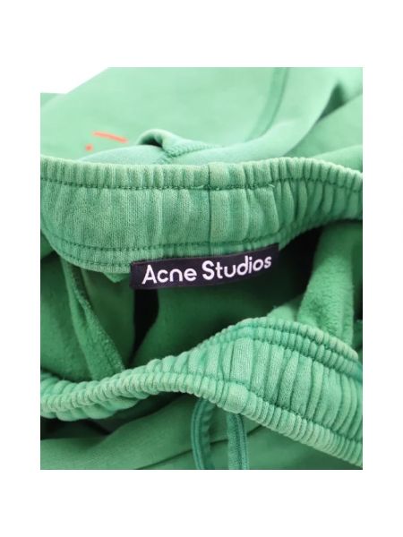 Spodnie bawełniane Acne Studios Pre-owned zielone