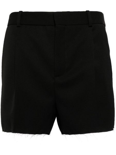Woll shorts mit plisseefalten Botter schwarz