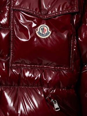Páperová bunda Moncler červená