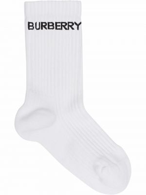 Памучни чорапи Burberry бяло