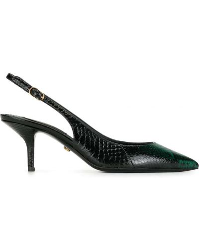 Slangemønster slingback stropper pumper Dolce & Gabbana svart