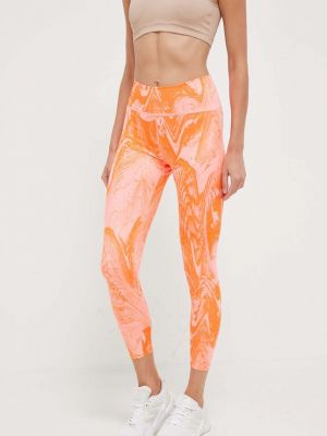 Spodnie sportowe Adidas By Stella Mccartney pomarańczowe