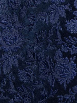 Jedwabny krawat z nadrukiem w abstrakcyjne wzory Paul Smith niebieski