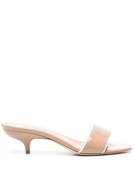 Læder mules Manolo Blahnik