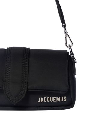 Taška přes rameno z nylonu Jacquemus černá