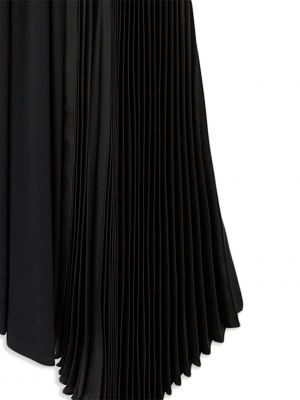 Robe sans manches asymétrique plissé Jil Sander noir
