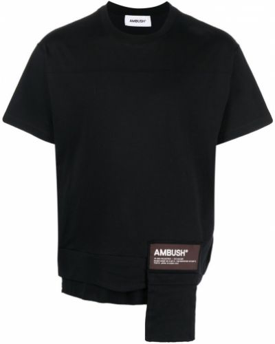 Тениска с джобове Ambush черно