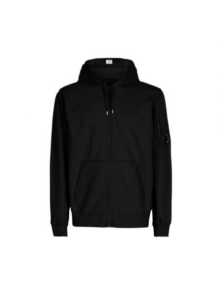 Fleece hoodie mit reißverschluss C.p. Company schwarz