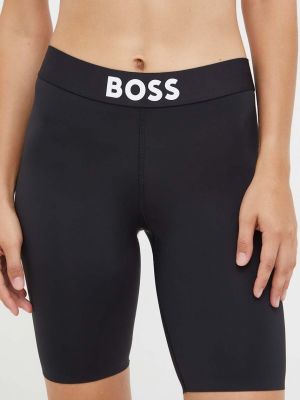 Панталон с висока талия Boss черно