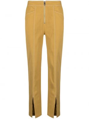 Bavlněné kalhoty Rodebjer - žlutá