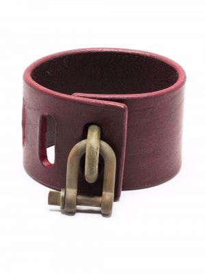 Bracelet en cuir Parts Of Four rouge