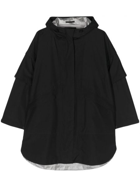 Kabát s kapucňou Herno čierna