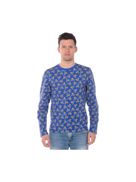 Sweter Moschino niebieski