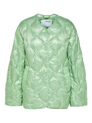 Prehodna jakna Selected Femme zelena