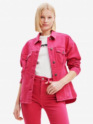 Traper jakna Desigual ružičasta