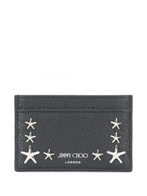 Hviezdna kožená peňaženka s cvočkami Jimmy Choo