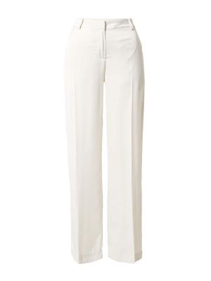 Pantalon plissé Weekday blanc