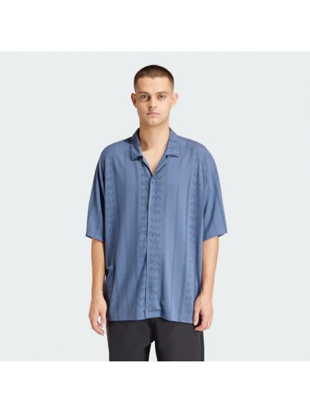 T-shirt a maniche corte in mesh Adidas blu