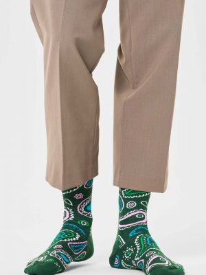 Paisley mintás zokni Happy Socks zöld