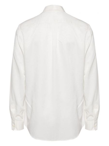 Raštuota medvilninė marškiniai Paul Smith balta