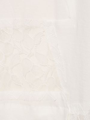 Top bawełniany koronkowy Interior biały