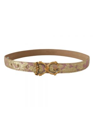 Cinturón con hebilla de tejido jacquard Dolce & Gabbana