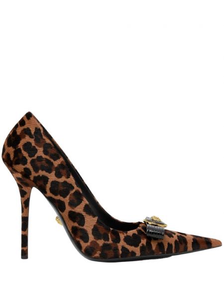 Leopard pumps Versace brun