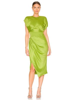 Šaty ke kolenům Zhivago, zelená