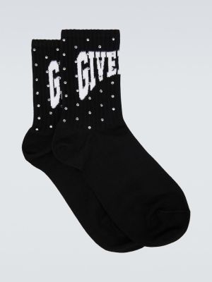 Bombažne nogavice Givenchy črna