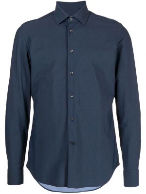 Camicia con bottoni Corneliani blu