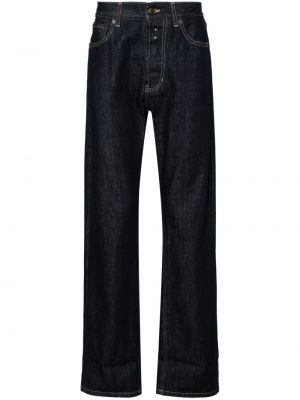 Bavlnené džínsy s rovným strihom Alexander Mcqueen modrá