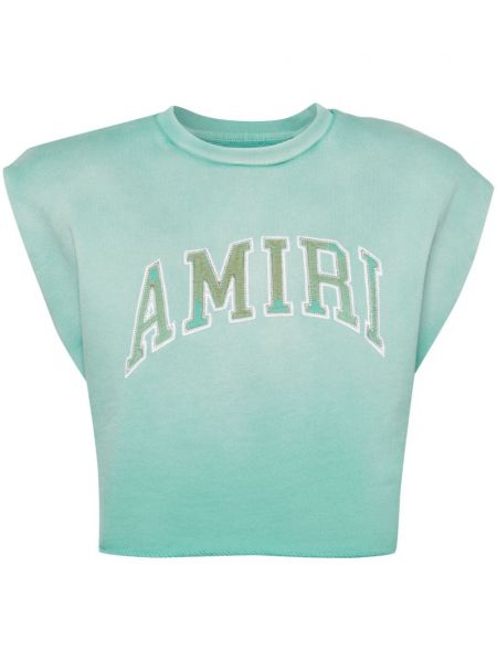 Crop top Amiri blå